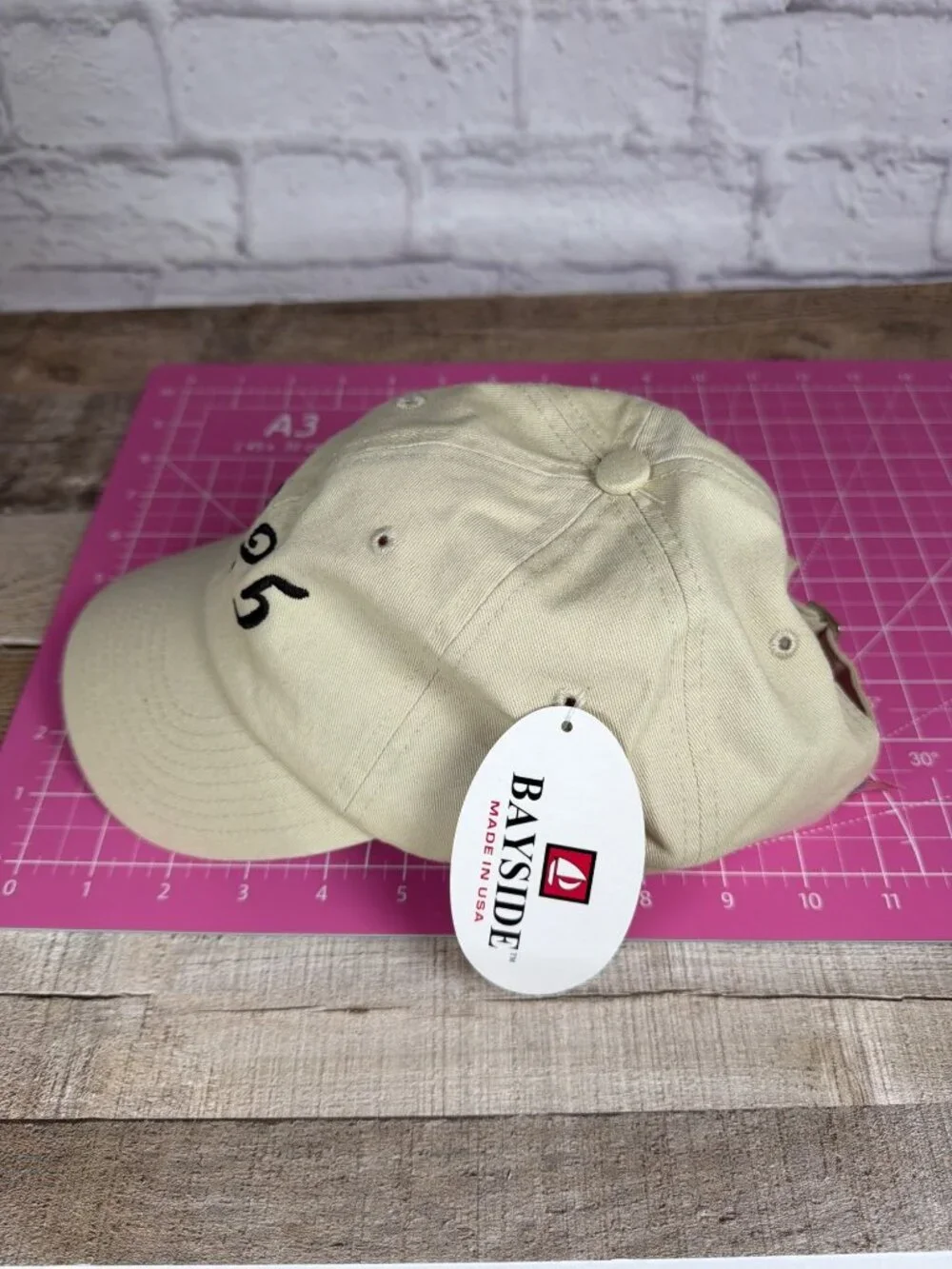 Tauck 100th Anniversary Baseball Cap Bayside Made USA Beige Cotton Travel Hat OS